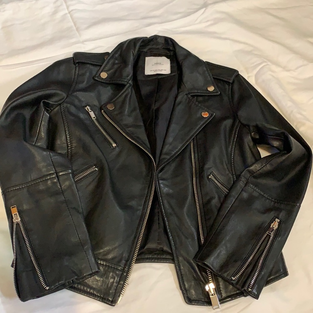 Mango soft leather jacket